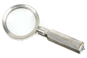 French magnifying glass marked Depose