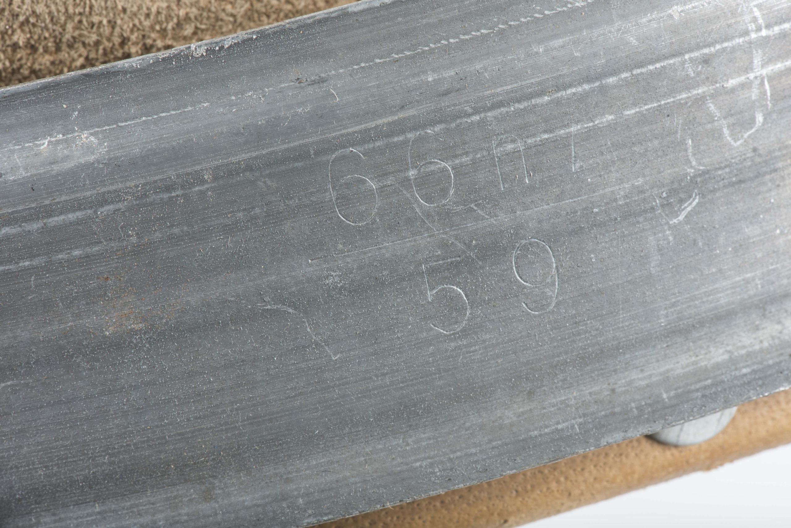 German helmet liner marked RBNr. 0/0251/0111 1944 size 66/59 — image 5