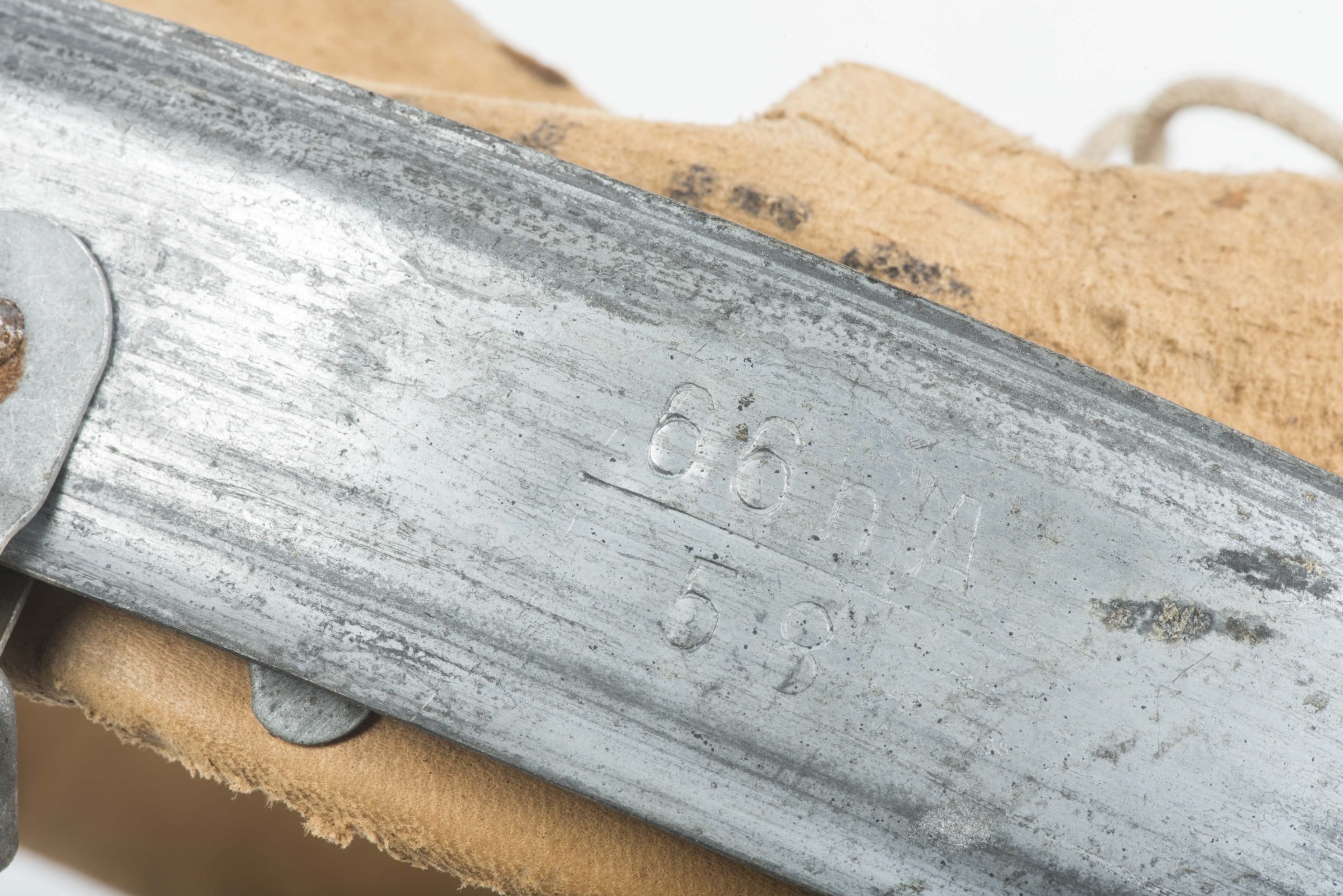 German helmet liner marked RBNr. 0/0251/0111 1944 size 66/58 — image 3