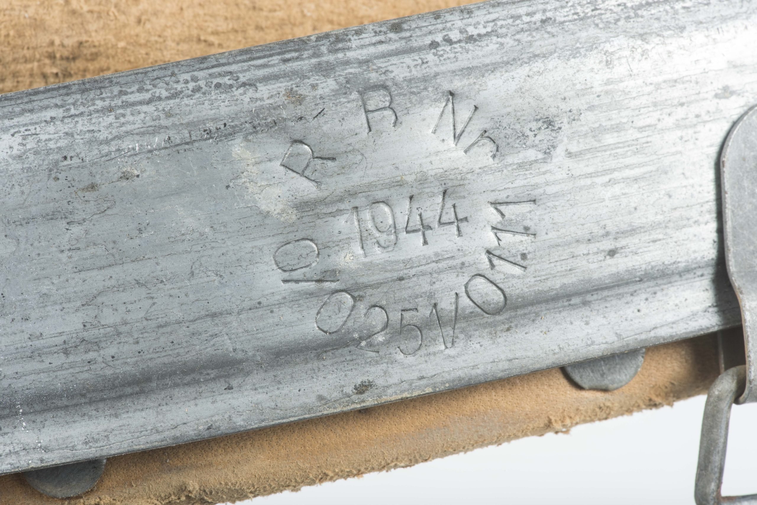 German helmet liner marked RBNr. 0/0251/0111 1944 size 66/58 — image 4