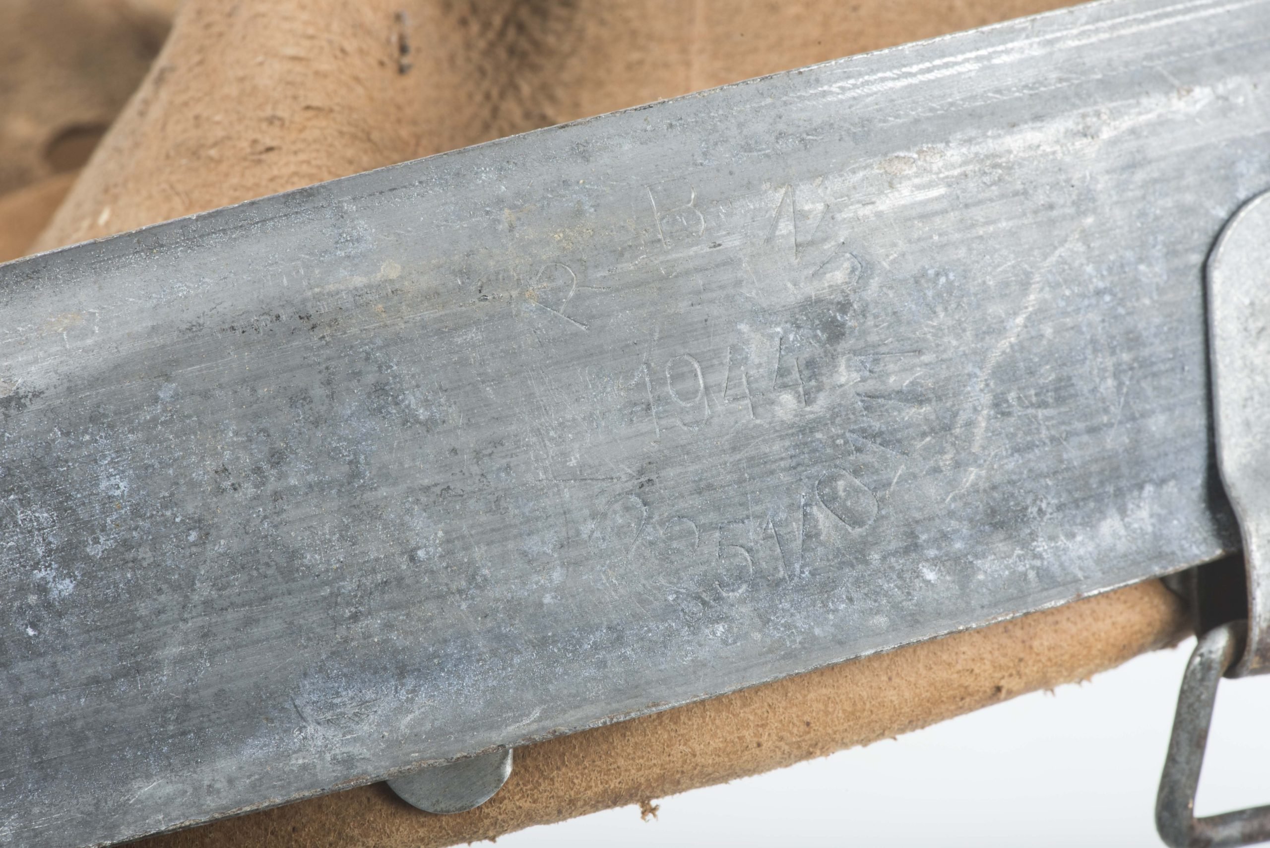 German helmet liner marked RBNr. 0/0251/0111 1944 size 64/56 — image 4