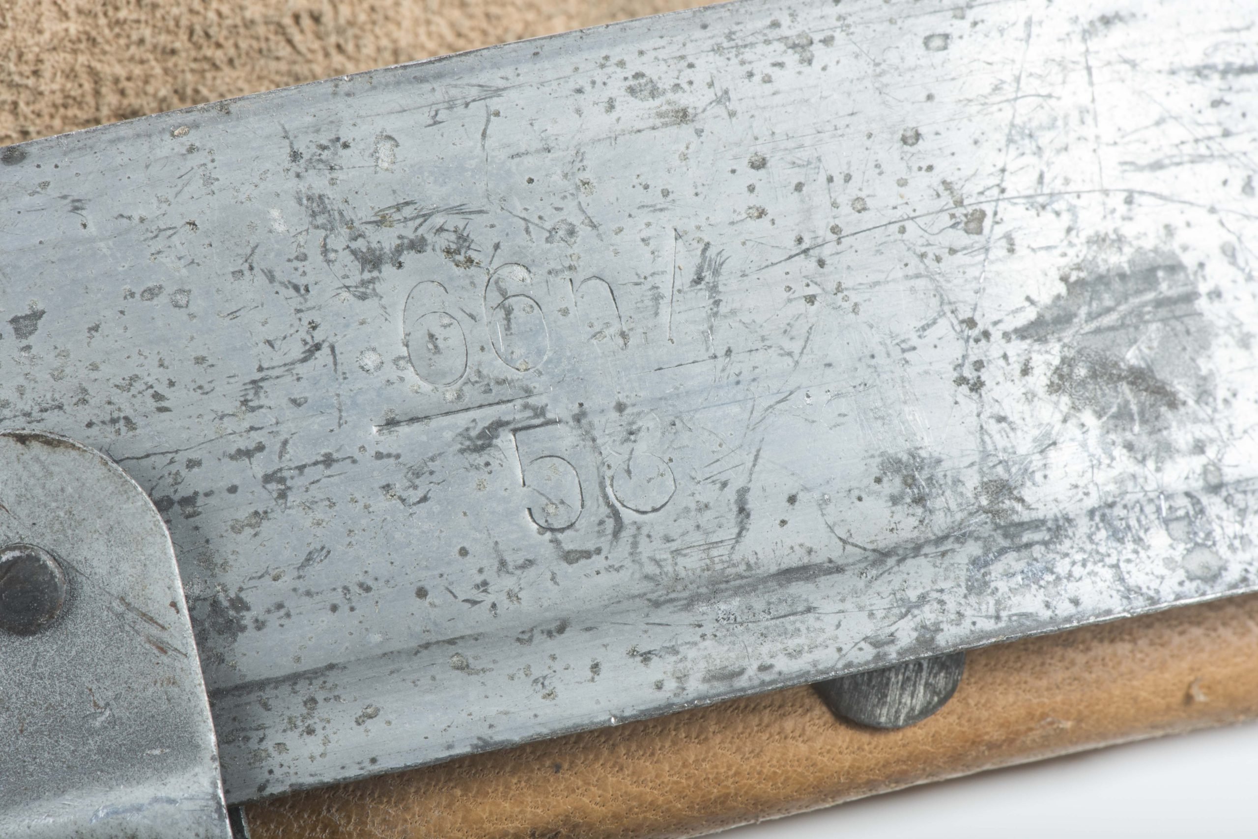 German helmet liner marked RBNr. 0/0471/0048 1943 size 66/58 — image 4