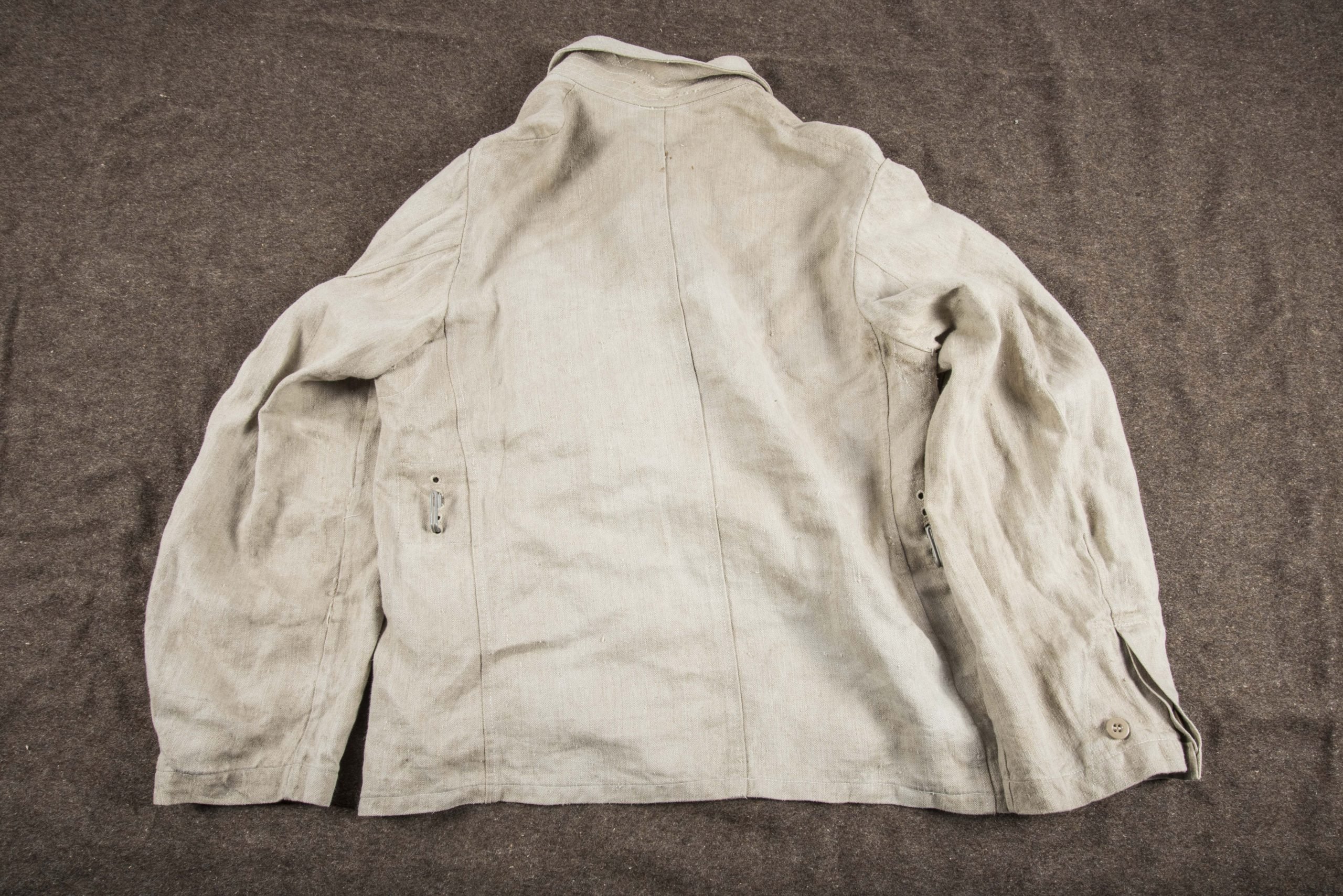 Luftwaffe HBT work jacket marked Wirtschaftsamt Litzmannstadt — image 10