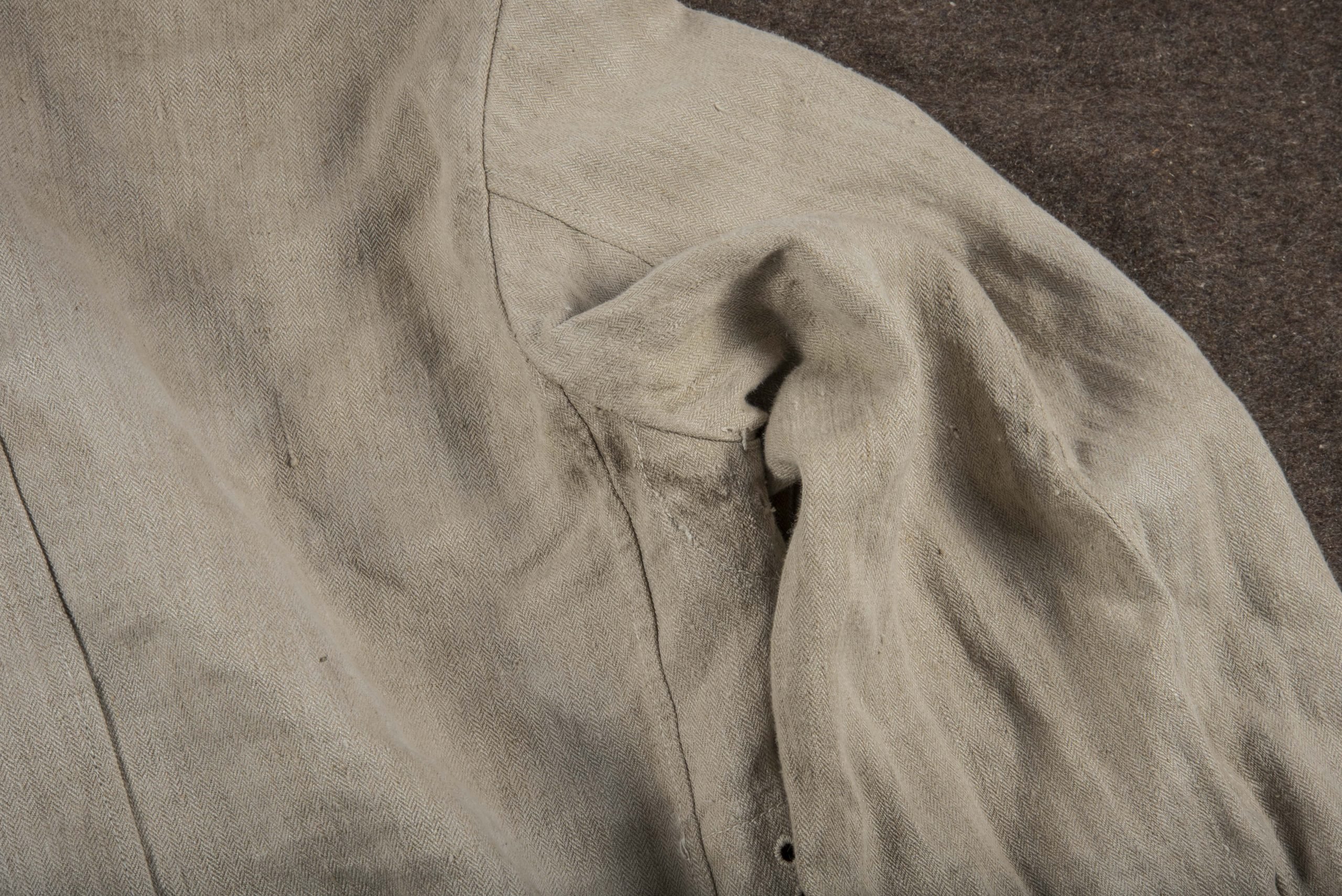 Luftwaffe HBT work jacket marked Wirtschaftsamt Litzmannstadt — image 11