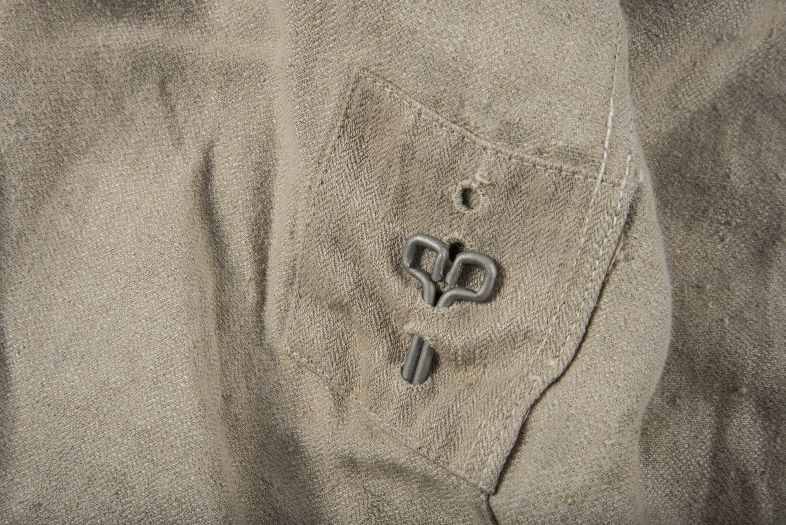 Luftwaffe HBT work jacket marked Wirtschaftsamt Litzmannstadt — image 3