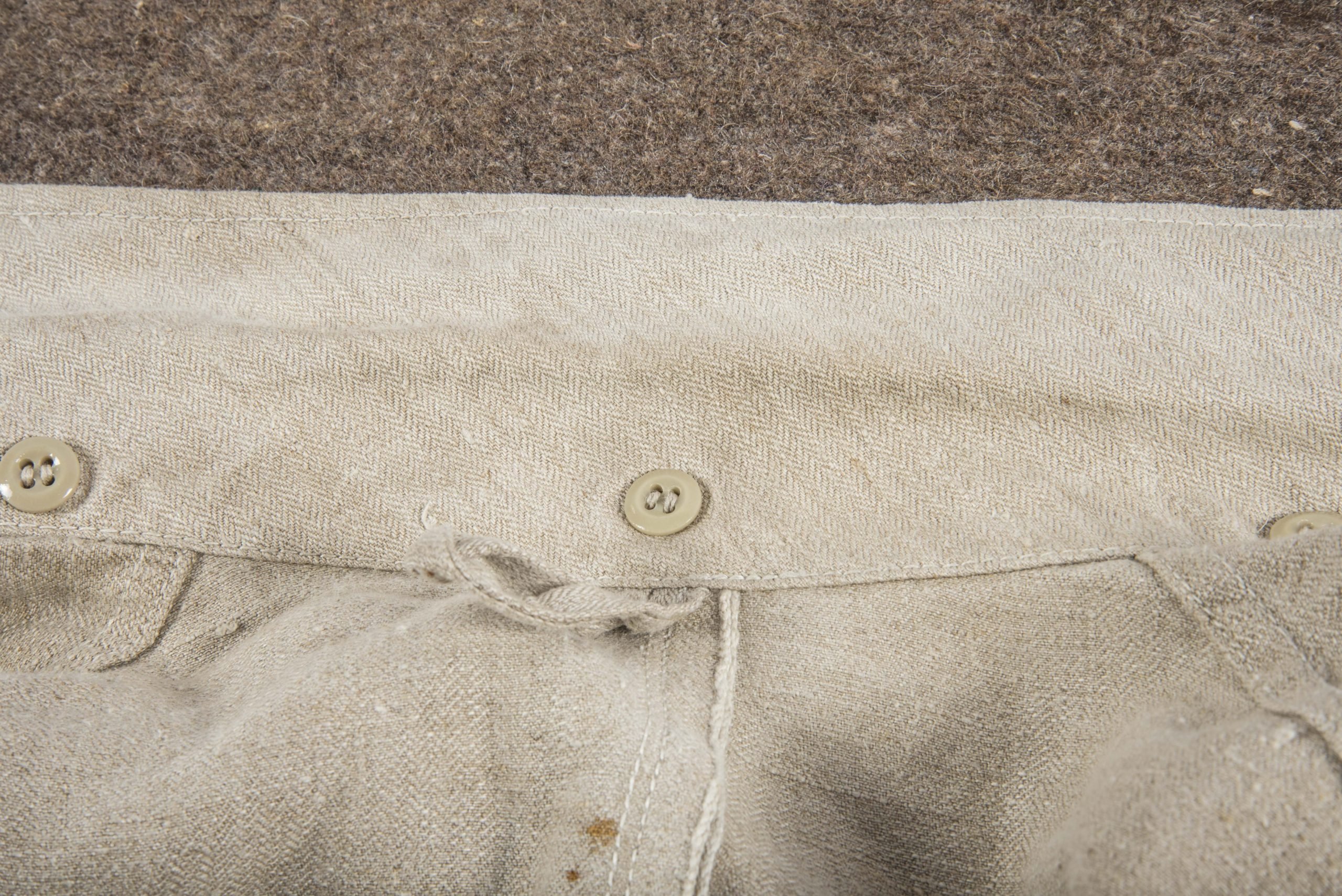 Luftwaffe HBT work jacket marked Wirtschaftsamt Litzmannstadt — image 5