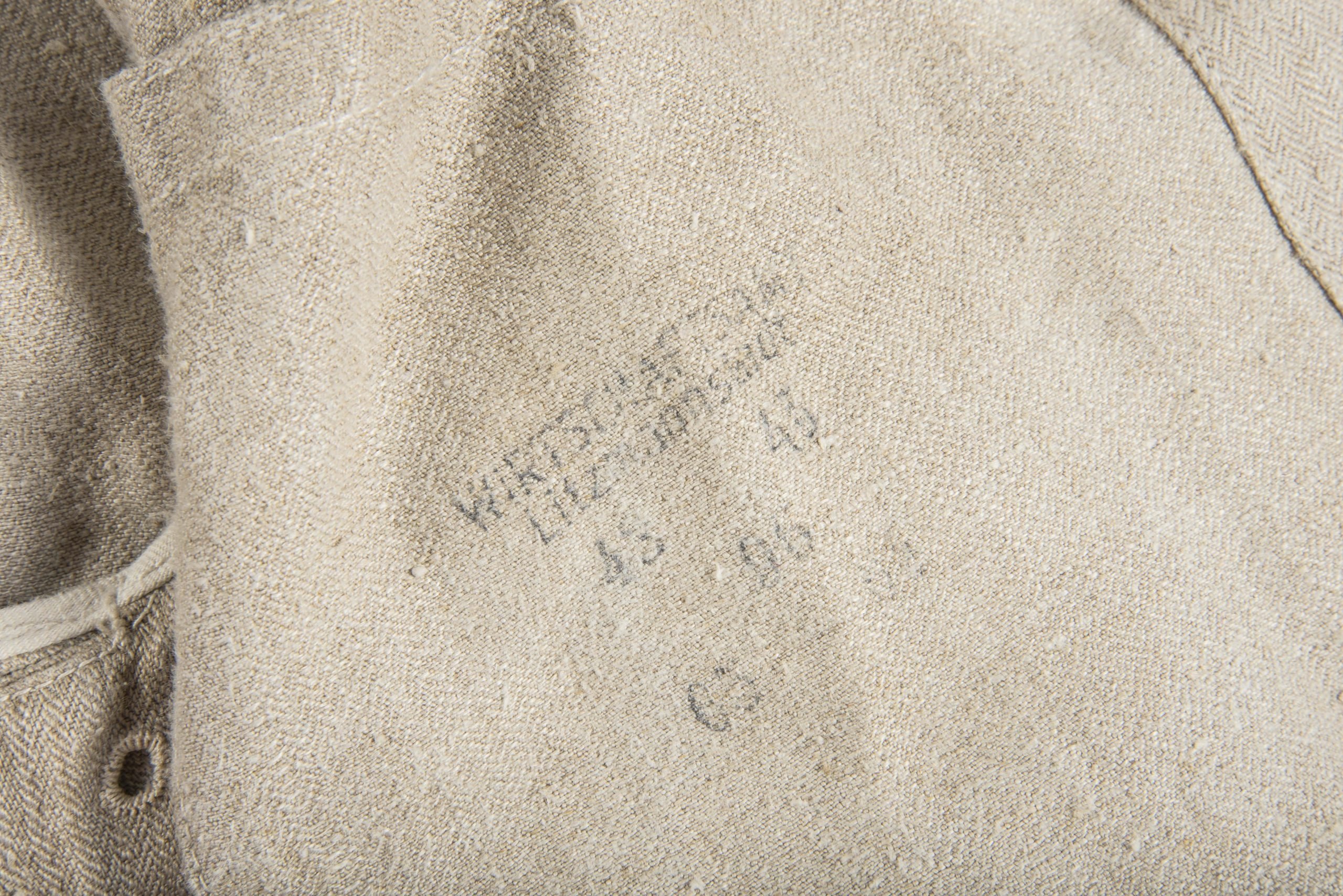 Luftwaffe HBT work jacket marked Wirtschaftsamt Litzmannstadt — image 6