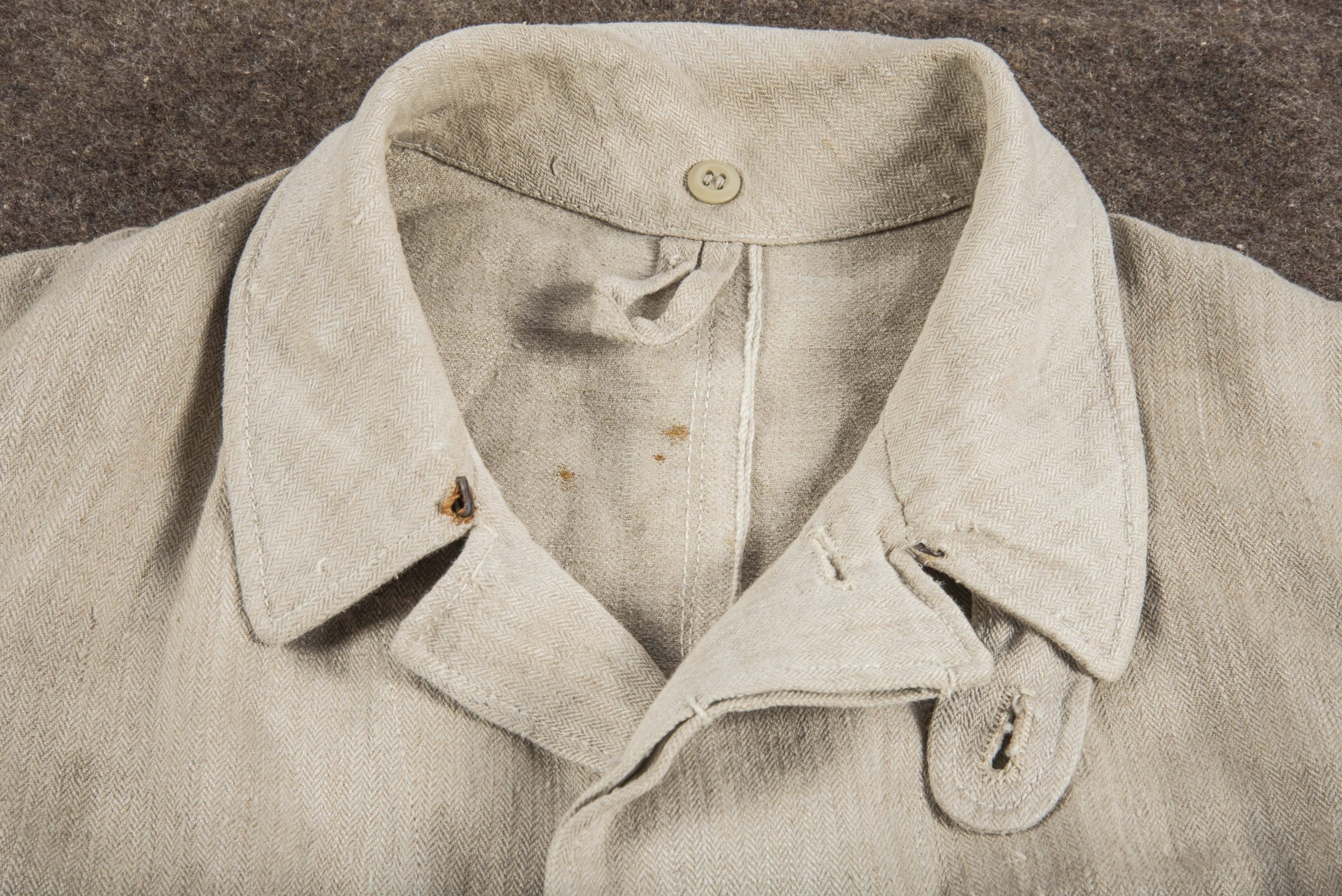 Luftwaffe HBT work jacket marked Wirtschaftsamt Litzmannstadt — image 9