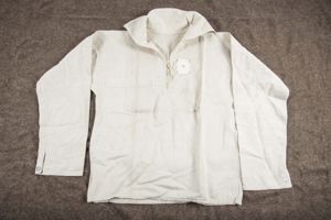 Unissued Kriegsmarine HBT work shirt with tag marked 3 F. …