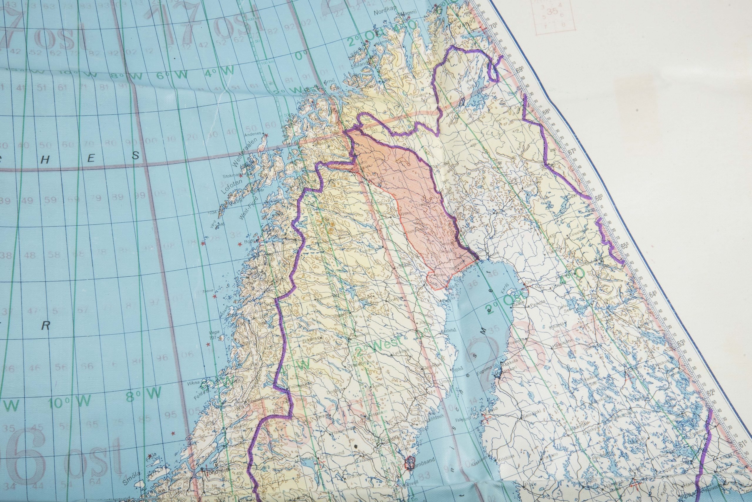 German 1:4 000 0000 flight map Westeuropa u. Atl Ozean — image 15