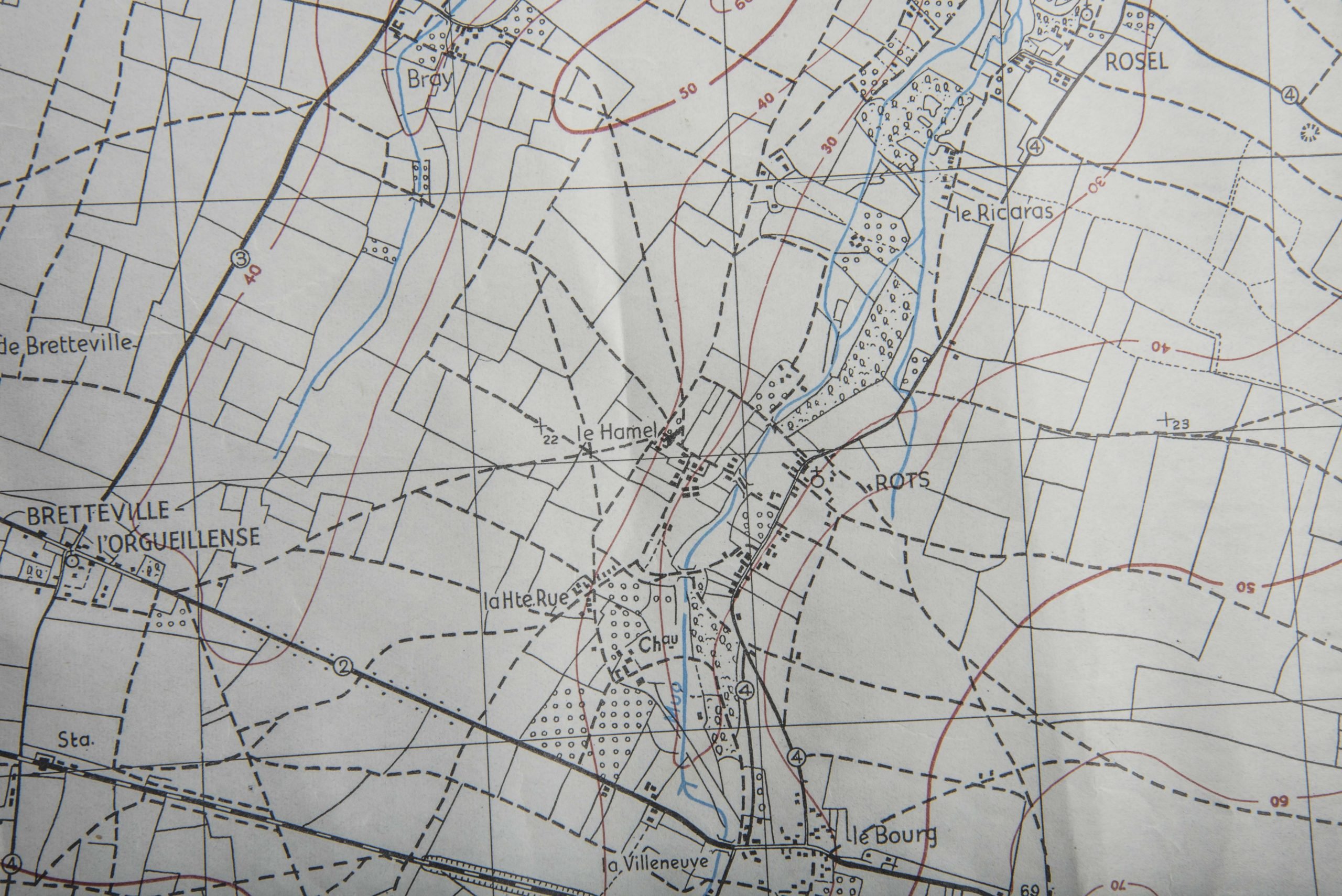 British 1:25 000 map Thaon, Bretteville, Buron, Rots, Abbaye d'Ardenne — image 5