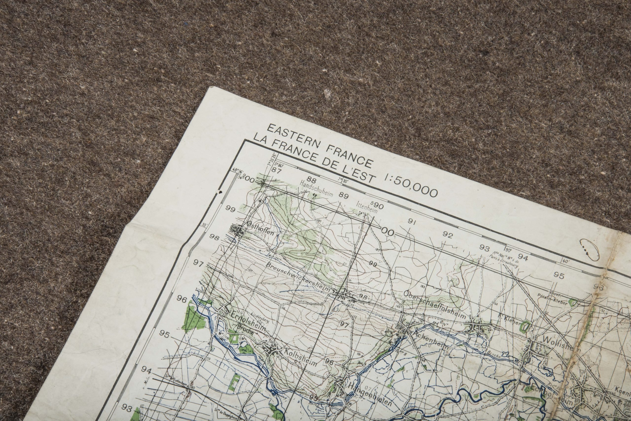 Marked British map 1:50 000 Strasbourg — image 2