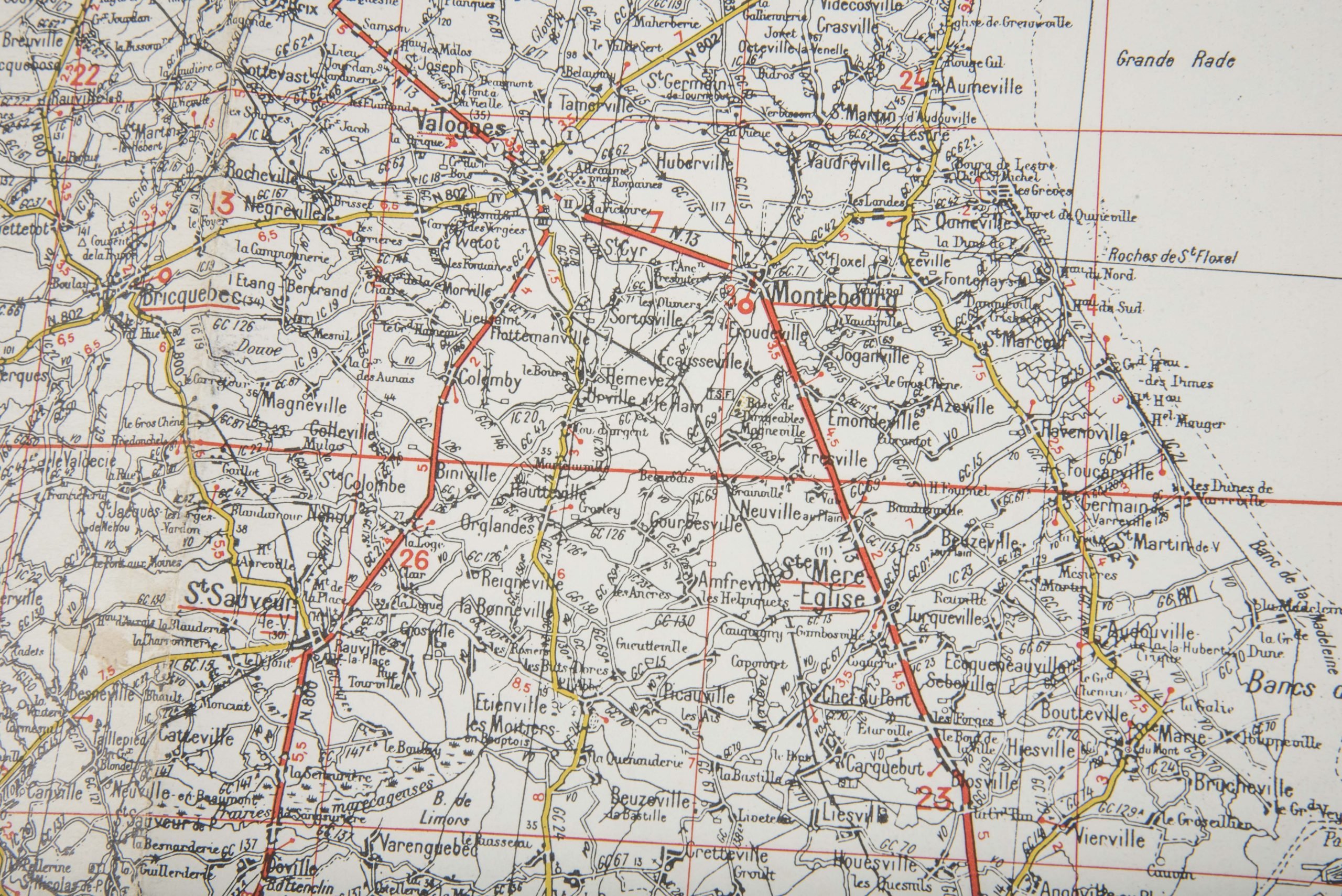 British 1:200 000 Normandy map Sheet 54 Cherbourg – Rouen — image 10