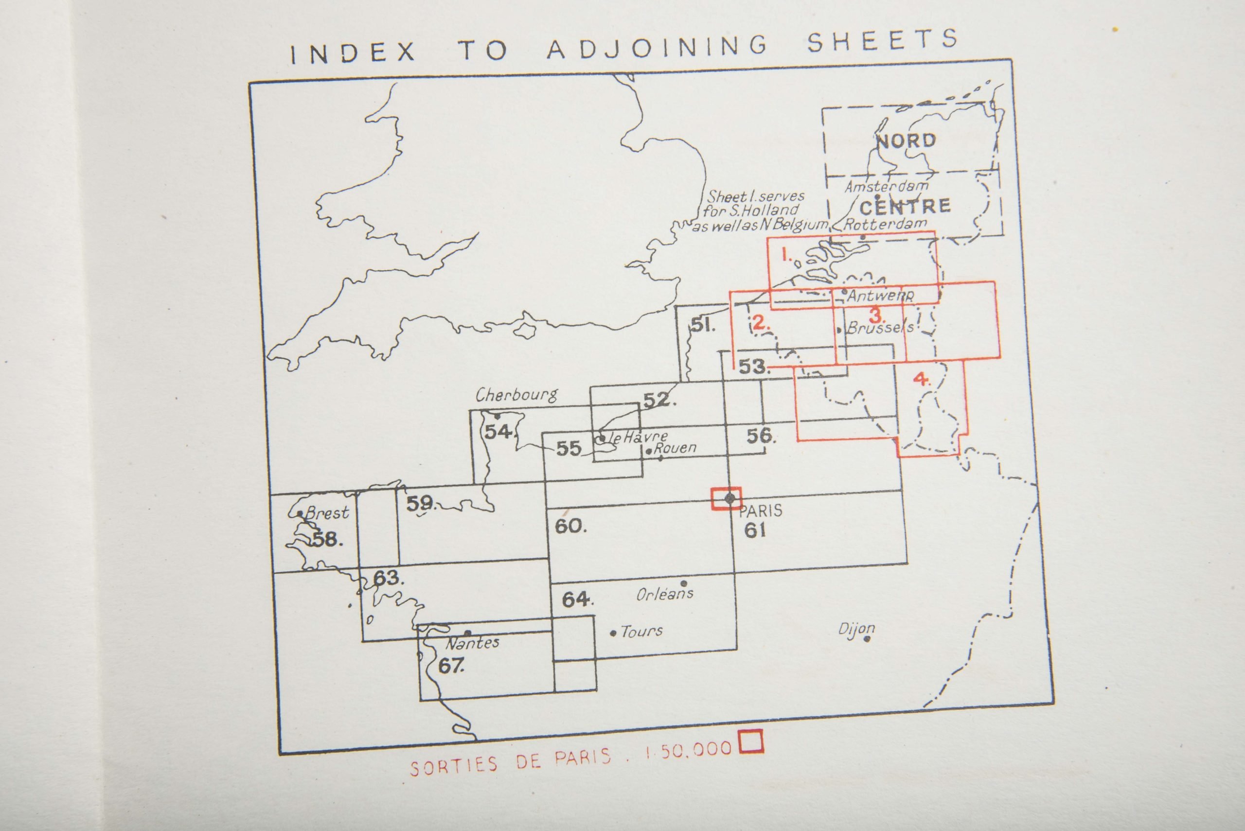 British 1:200 000 Normandy map Sheet 54 Cherbourg – Rouen — image 13