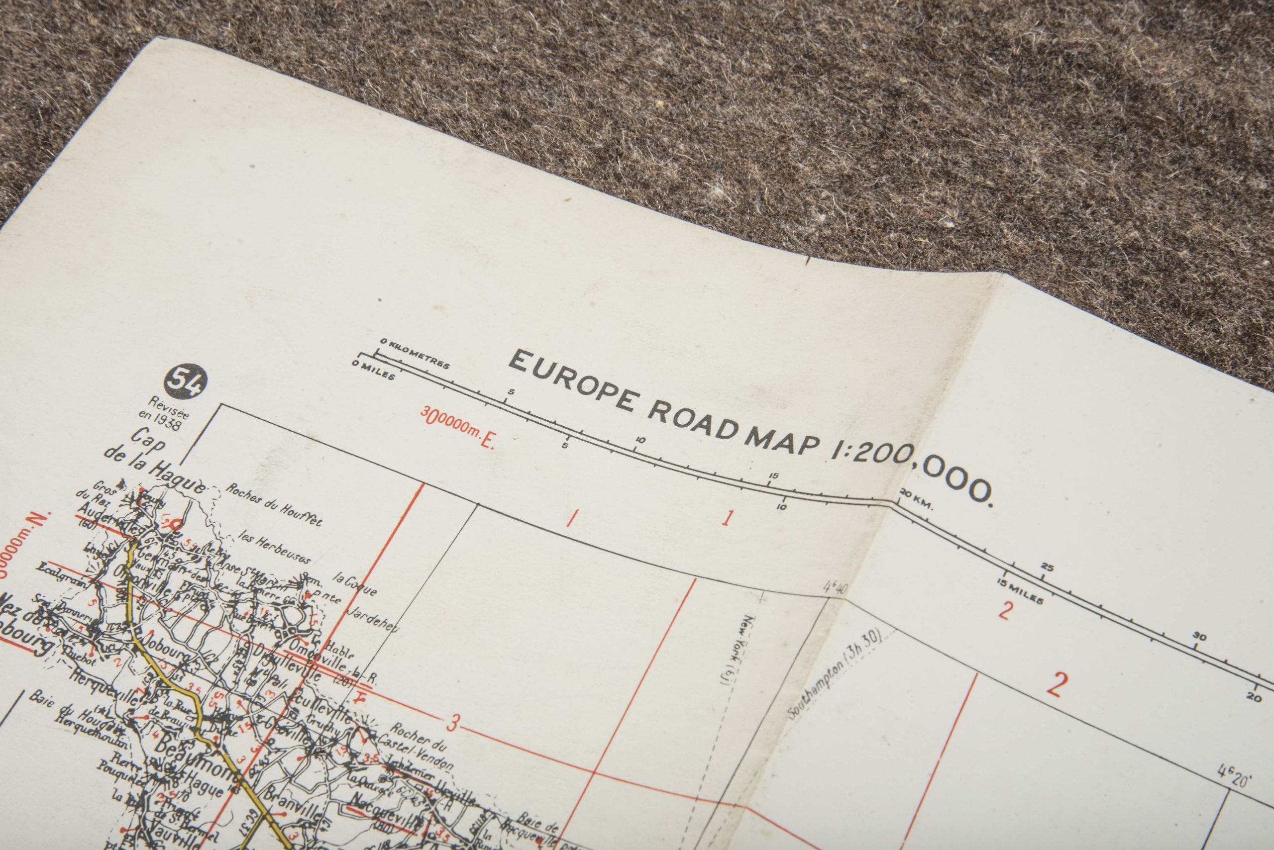 British 1:200 000 Normandy map Sheet 54 Cherbourg – Rouen — image 16