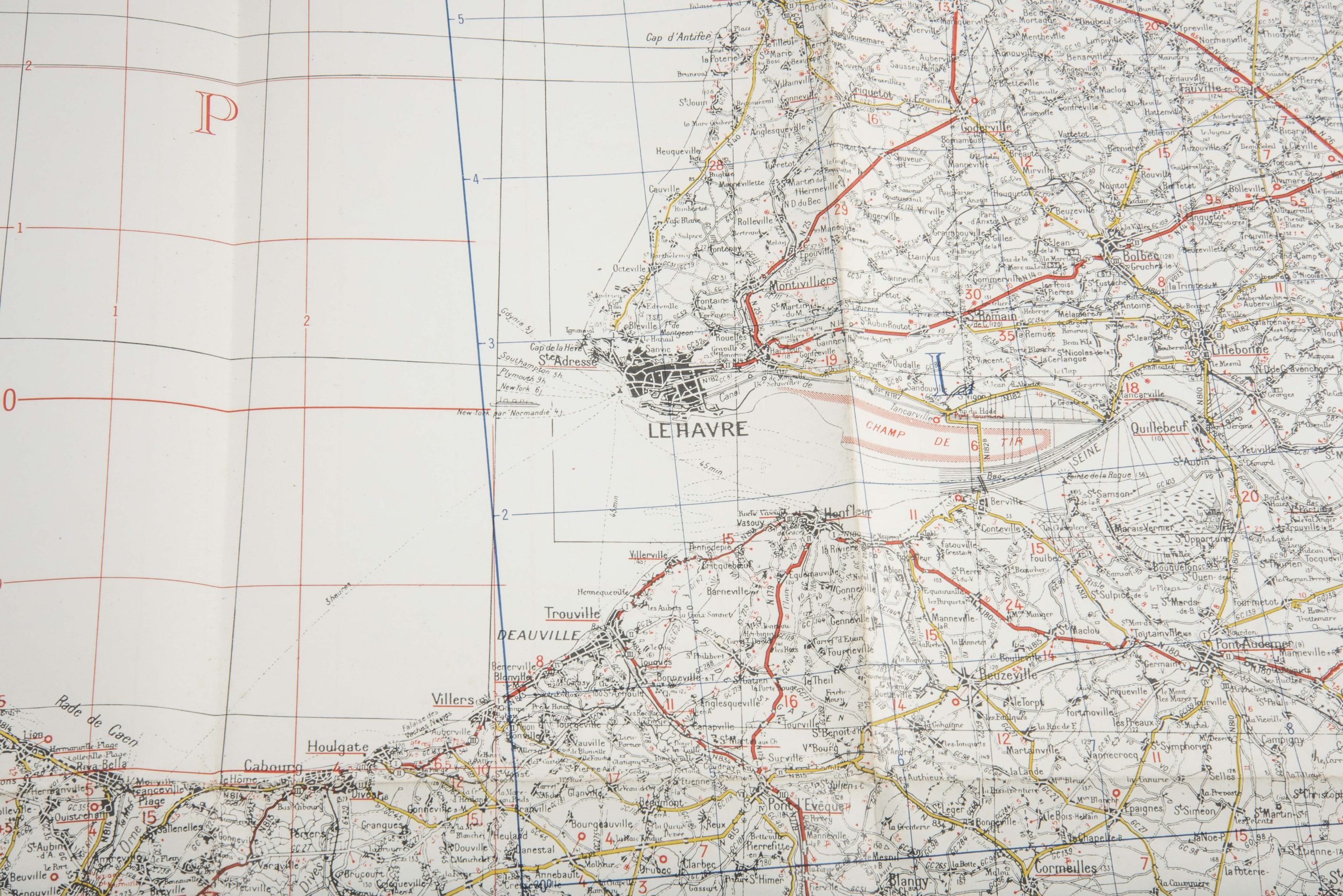 British 1:200 000 Normandy map Sheet 54 Cherbourg – Rouen — image 2