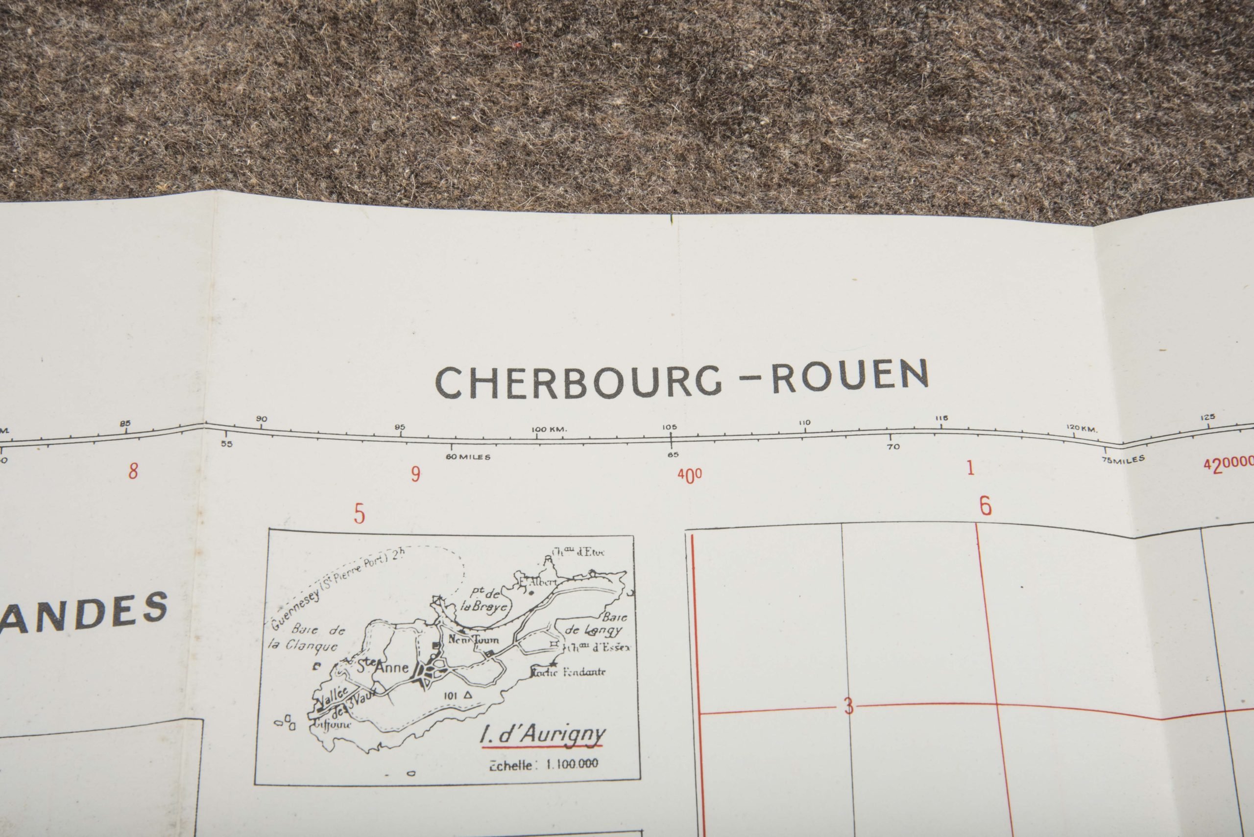 British 1:200 000 Normandy map Sheet 54 Cherbourg – Rouen — image 3