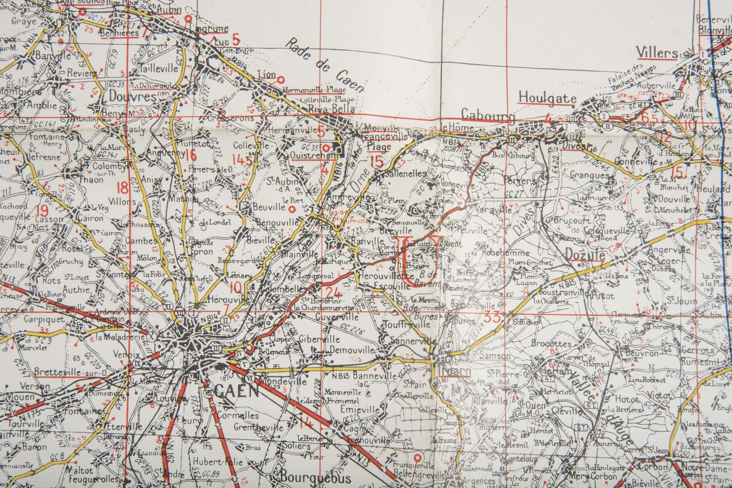 British 1:200 000 Normandy map Sheet 54 Cherbourg – Rouen — image 7