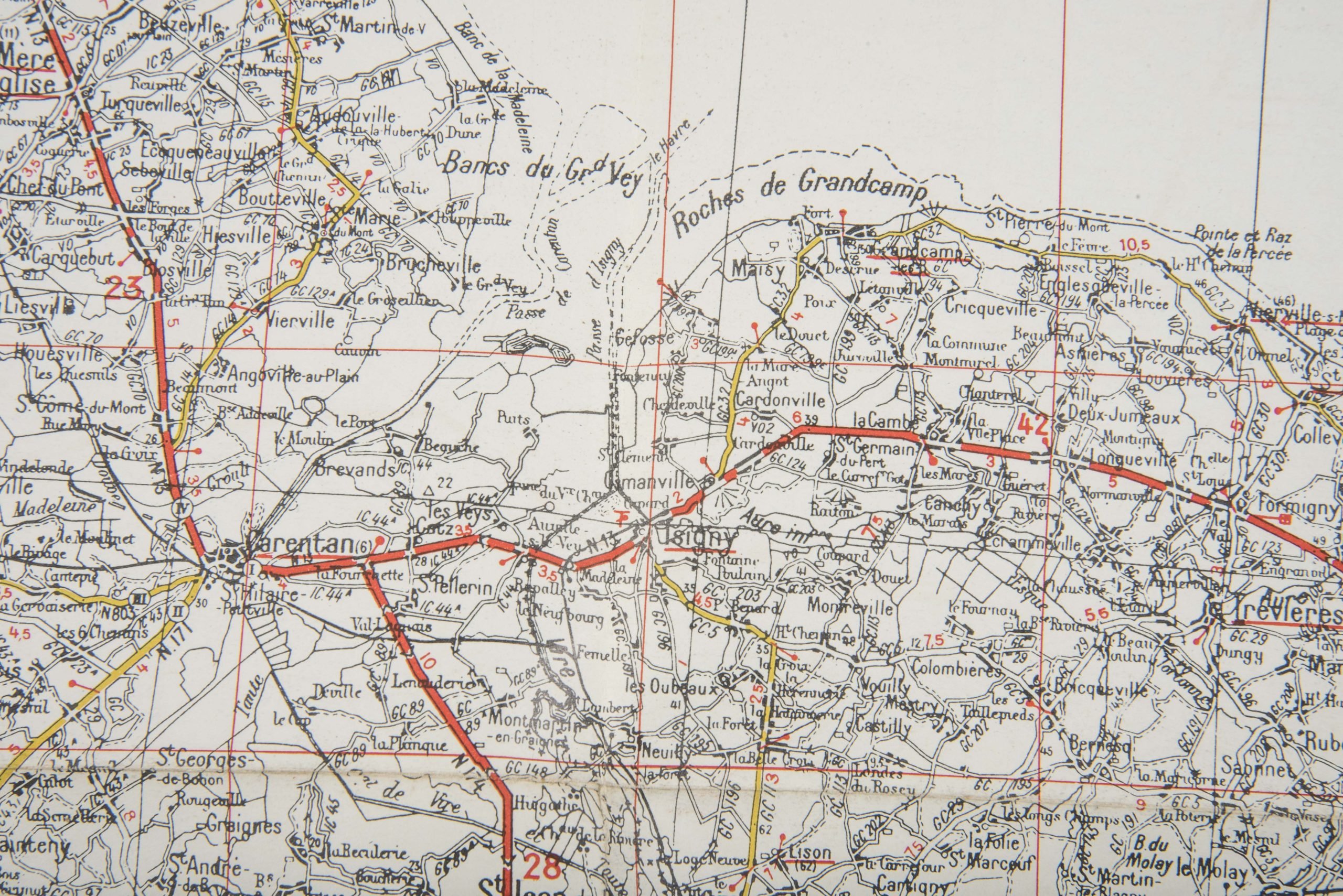 British 1:200 000 Normandy map Sheet 54 Cherbourg – Rouen — image 9