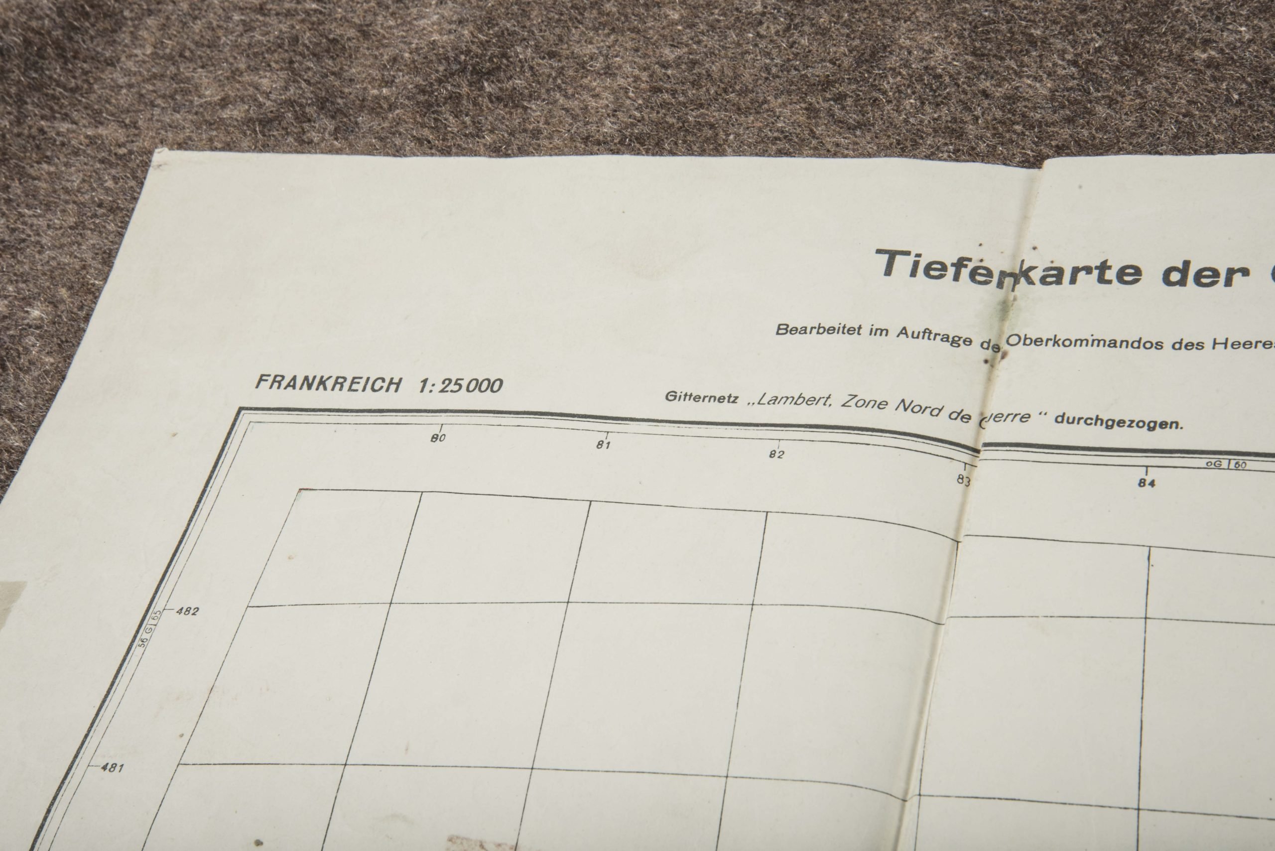 German 1:25 000 map Calais, Geheim — image 7
