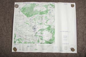 British 1:25 000 map Harskamp, Defence Overprint, Secret