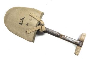 Cutdown US T-handle shovel