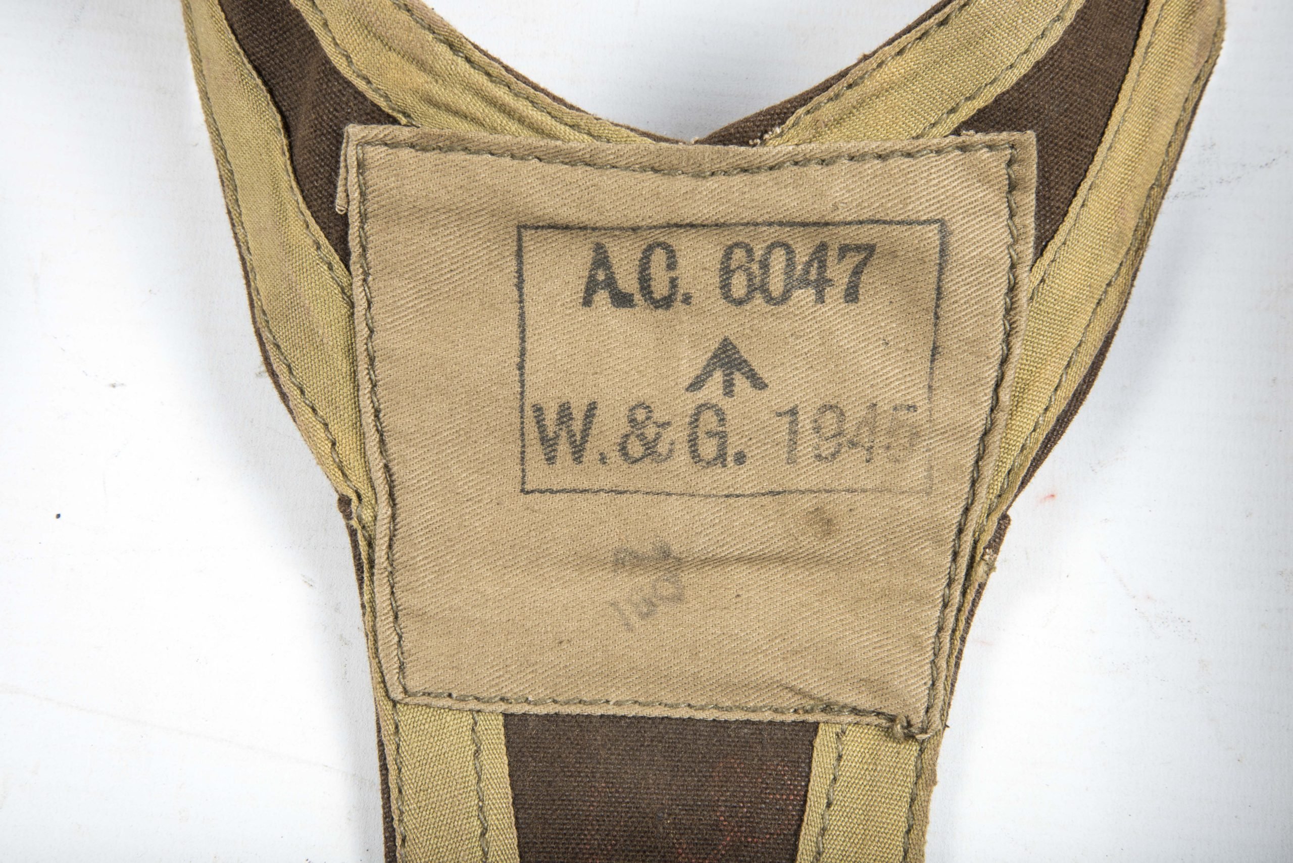 British skeleton assault vest marked W&G 1945 — image 3