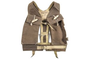 British skeleton assault vest marked W&G 1945