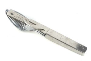 Four piece cutlery set marked 86