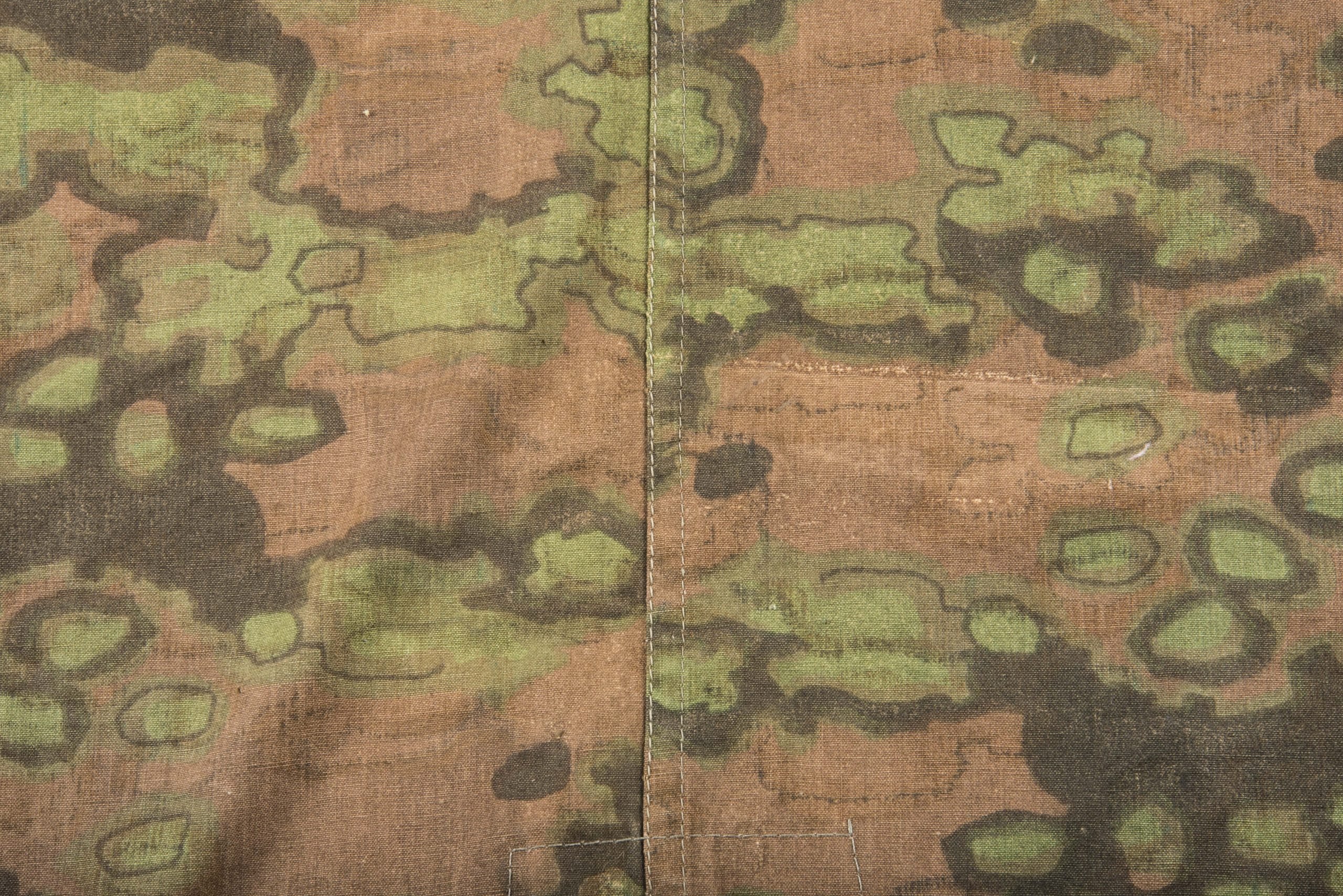 Unfinished Waffen-SS M31 Zeltbahn in Oak camouflage — image 5