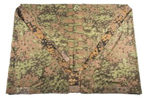 Unfinished Waffen-SS M31 Zeltbahn in Oak camouflage