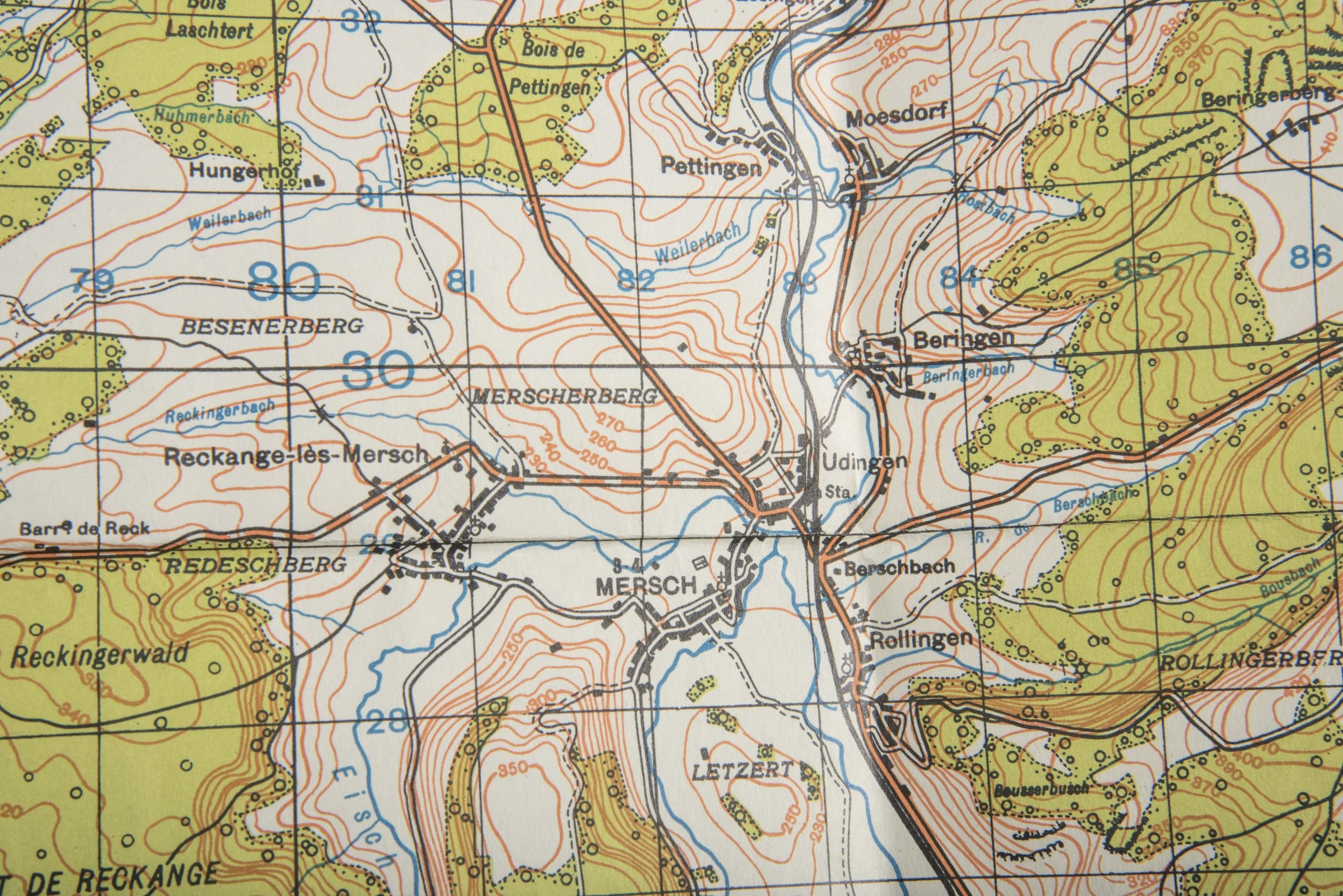 Ardennes map 1:50.000 1943 – Arlon, Mersch, Ettelbruch — image 3
