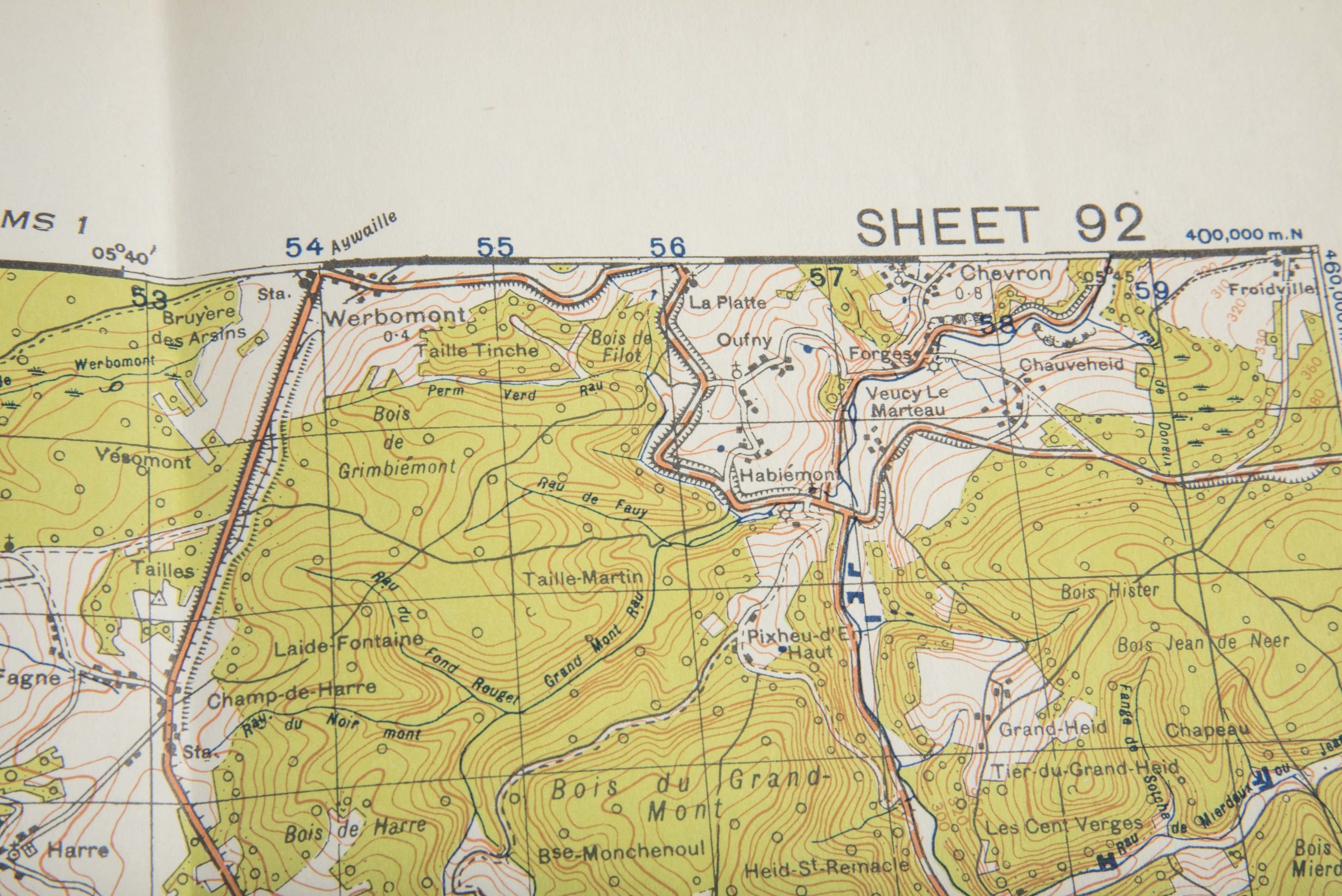 Ardennes map 1:50.000 1943 – Houffalize, Clervaux, Daleiden — image 4
