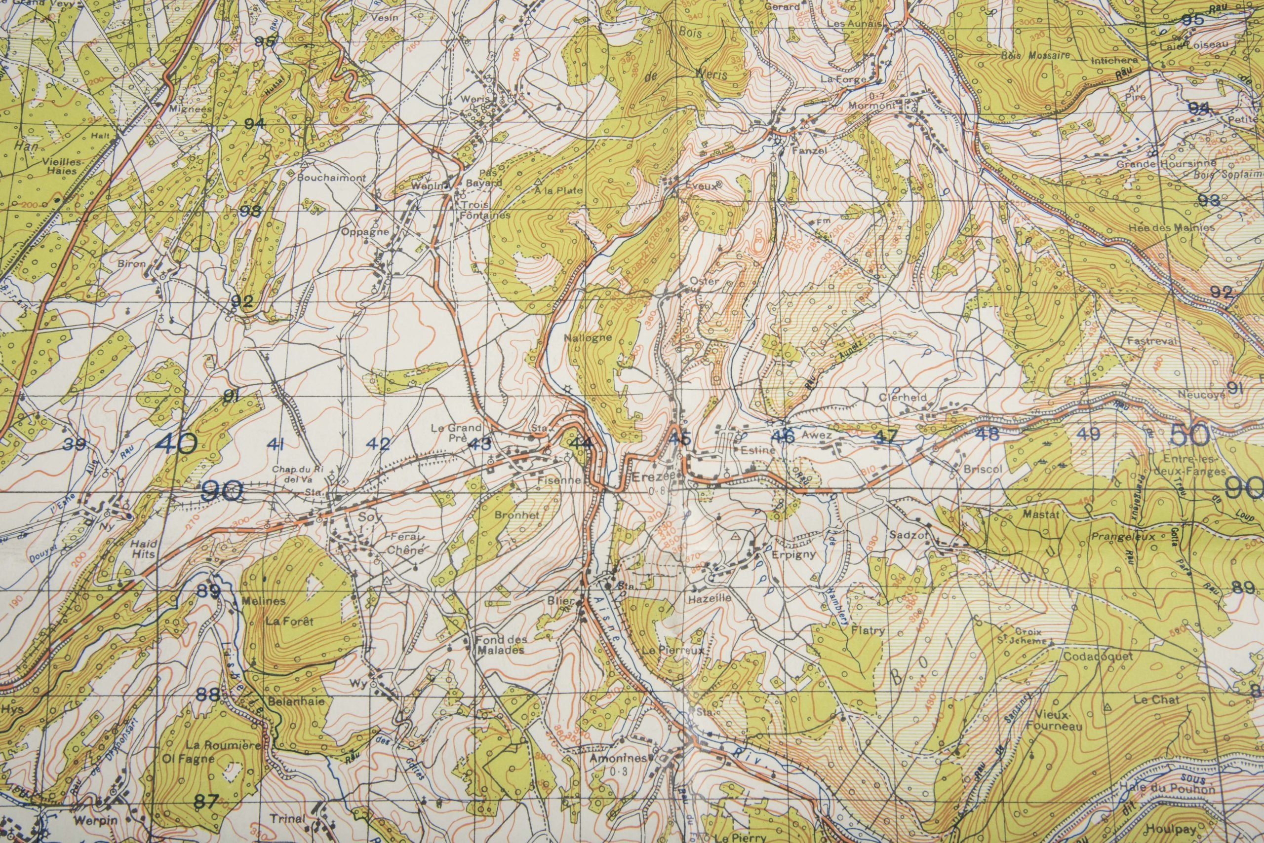 Ardennes map 1:50.000 1943 – Houffalize, Clervaux, Daleiden — image 6