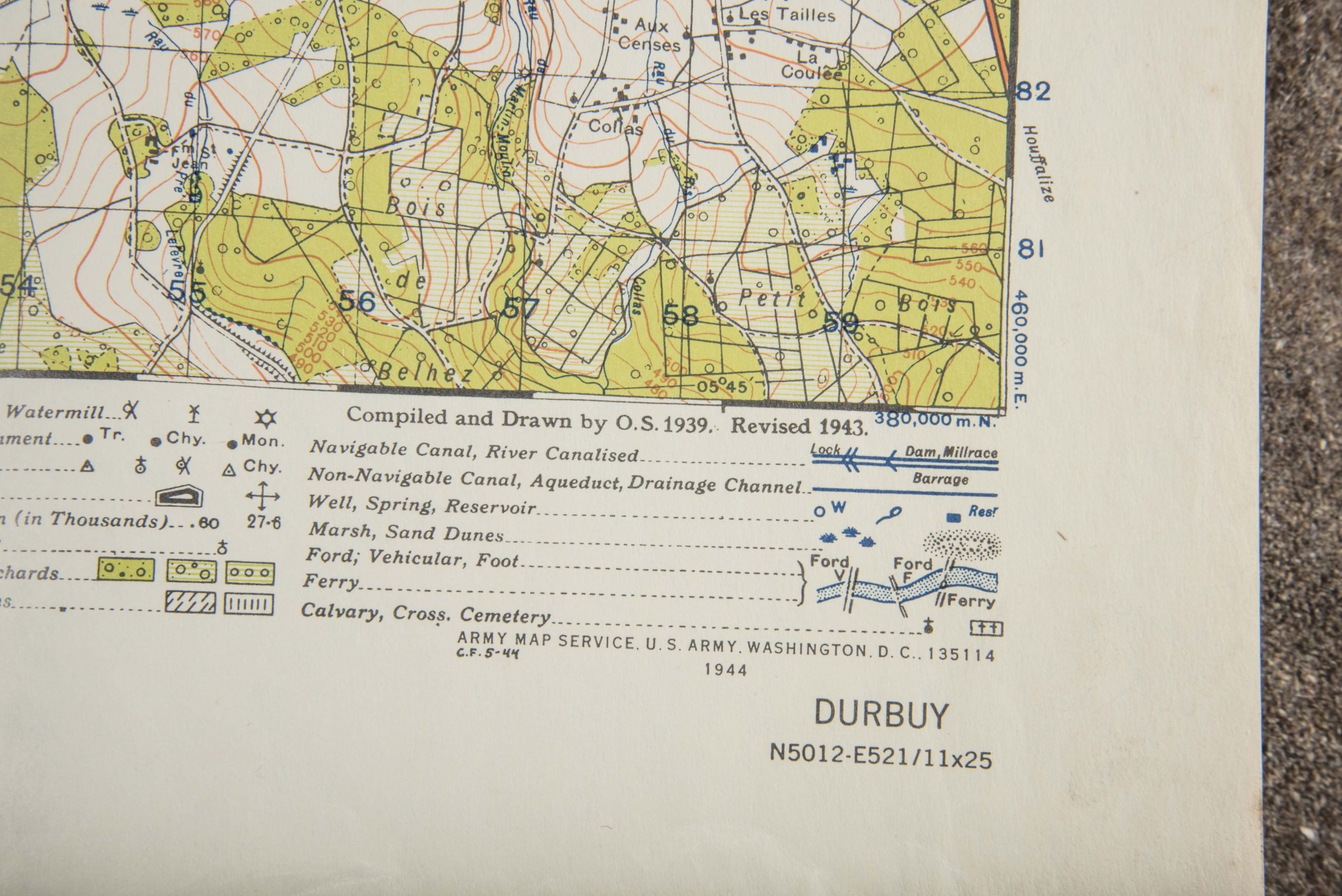 Ardennes map 1:50.000 1943 – Houffalize, Clervaux, Daleiden — image 8