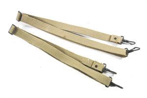 Two US Medic harness long litter straps