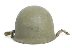 Unissued Schlueter US M1 front seam swivel bale helmet shell