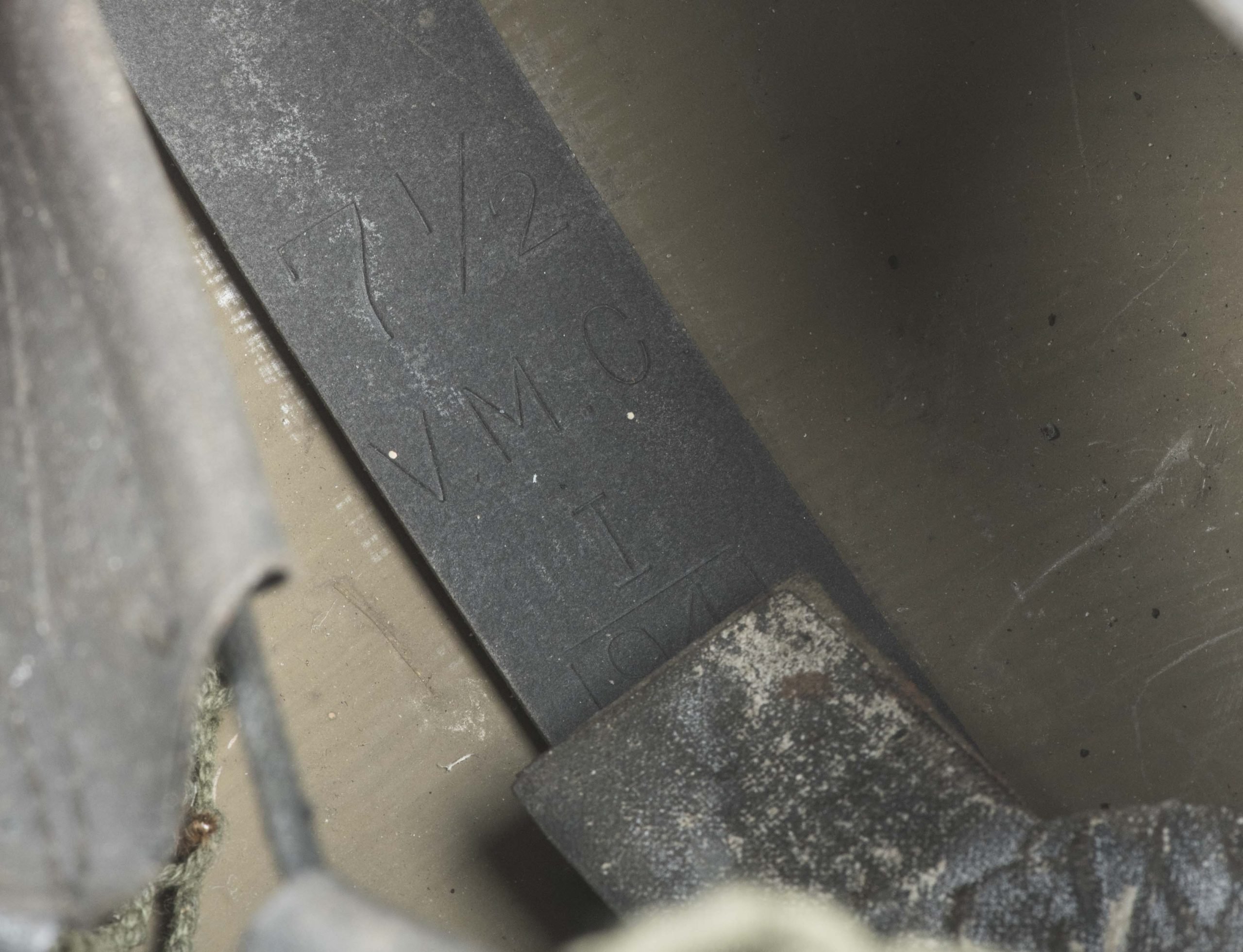 Netted Canadian MKII helmet marked CL/C 1942 — image 12