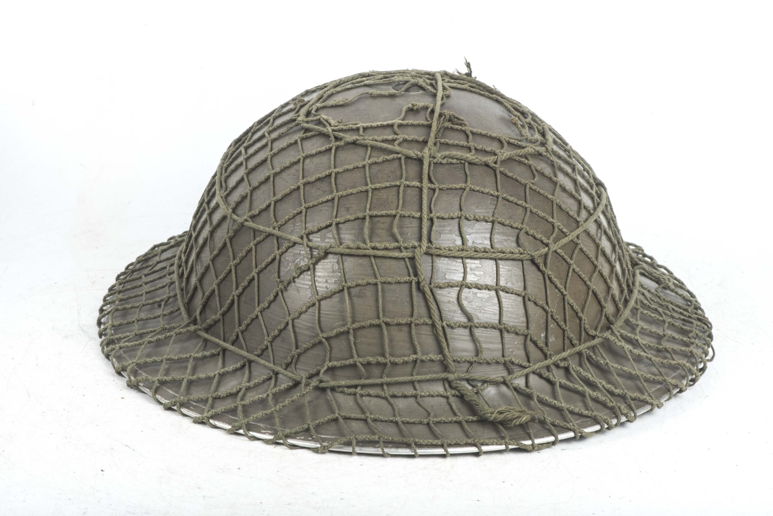 Netted Canadian MKII helmet marked CL/C 1942 — image 3