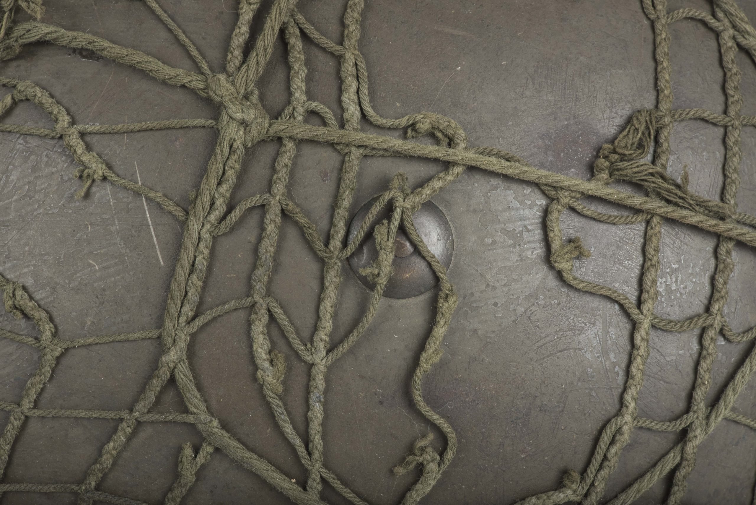 Netted Canadian MKII helmet marked CL/C 1942 — image 6