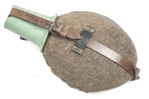M42 canteen marked CFL43 with rare green cup