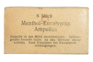 Rare box of 6 stück Menthol-Eucaluptus Ampullen