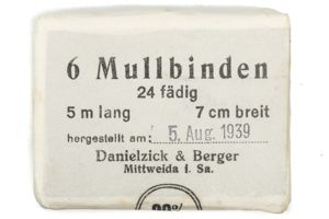 Sanitäter Mullbinden dated Aug. 1939