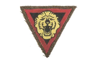 Single uniform removed Belgian Brigade Piron sleeve insignia
