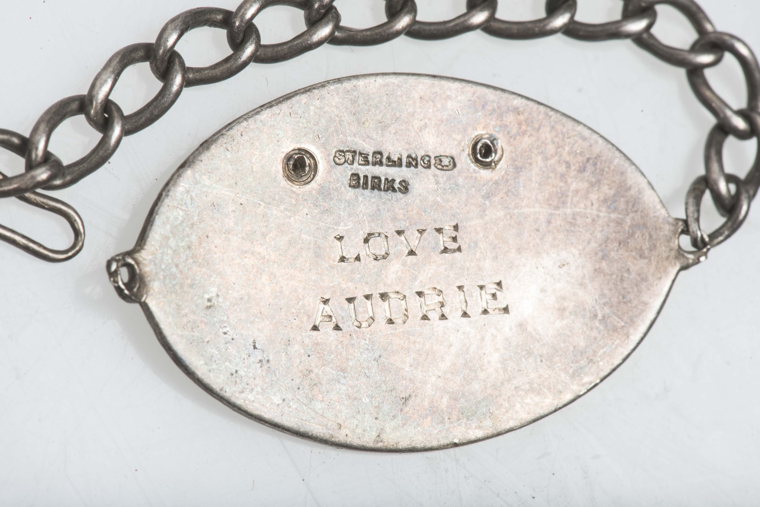 Royal Canadian Airforce Sterling ID bracelets named J.B. Alguire — image 3