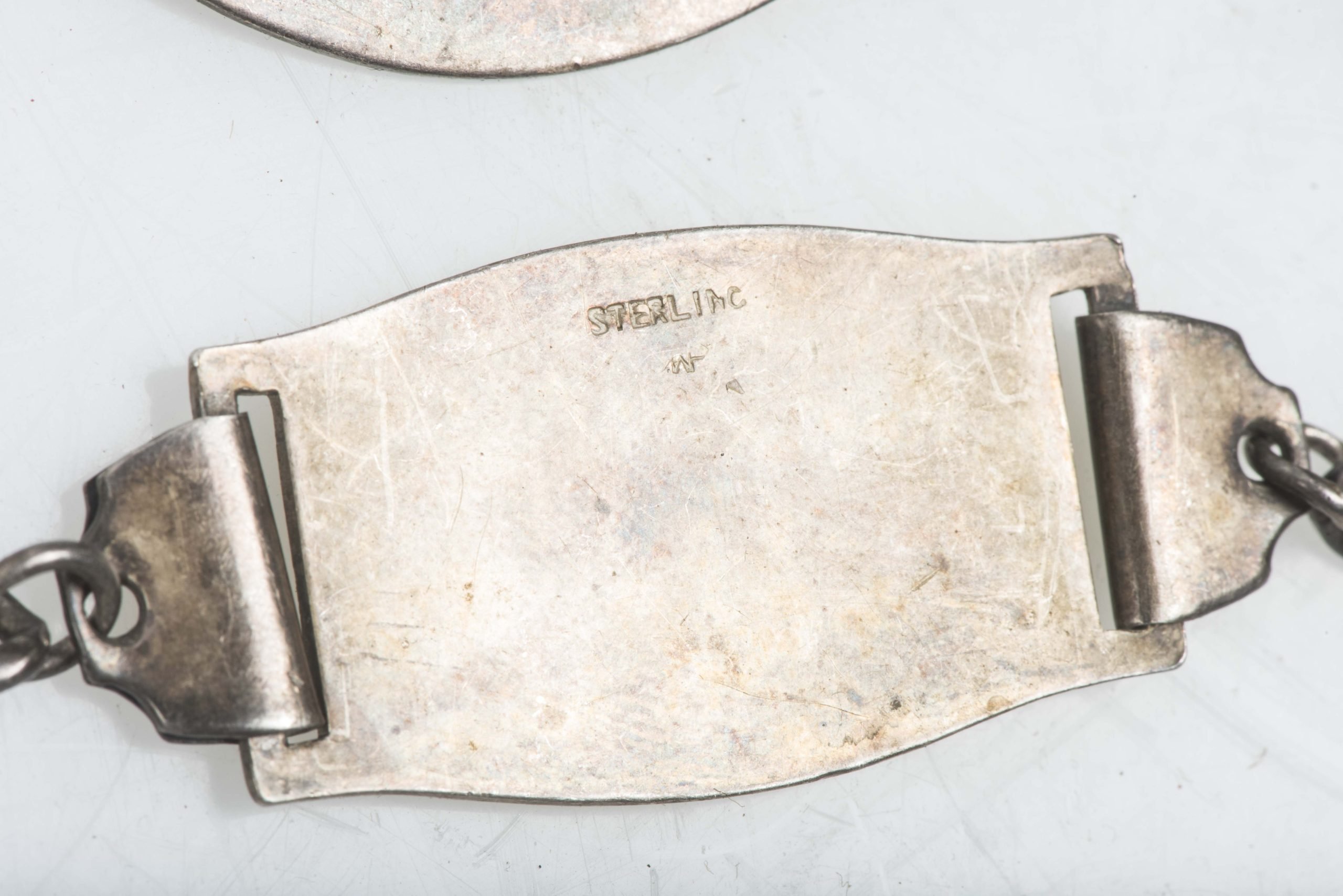 Royal Canadian Airforce Sterling ID bracelets named J.B. Alguire — image 4