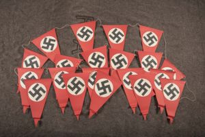 Period paper swastika pennants