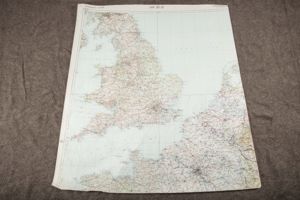 Luftwaffe laminated Fliegerkarte 1:1 000 000 Europa, France, Belgium, Netherlands …