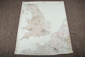 Luftwaffe laminated Fliegerkarte 1:1 000 000 Europa, France, Belgium, Netherlands …