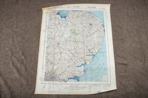 Luftwaffe laminated Fliegerkarte 1:250 000 – Ost Anglia, London, Cambridge, …